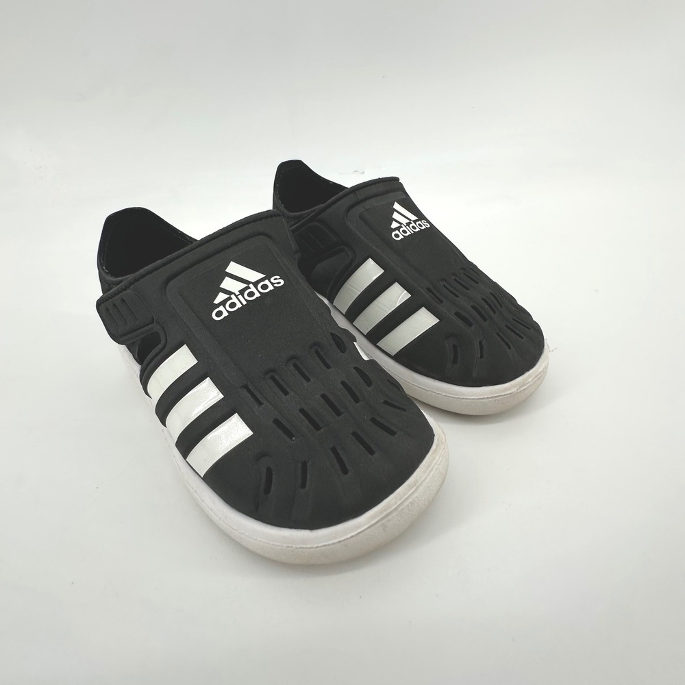 Adidas Water Sandal C Kids Size 9K Black White GW0391 Athletic Toddler Summer